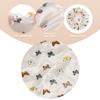 2 Pcs Satin Hair Bonnet for Sleeping | Elastic and Reusable Shower Hair Caps | Butterfly Printed Hat Shower Cap for Women, Bonnet for Curly Hair | Satin Silk Cap for Sleeping Women, (9.4) Beige view 4