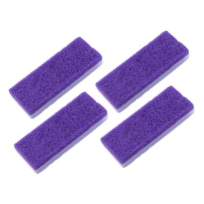 EXQUIMEUBLE 4pcs Foot Care Exfoliator Pedicure Tool Pumice Stone Dead Skin Remover Foot Massage Tool
