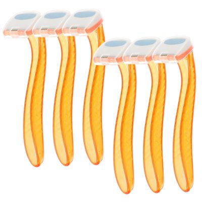 ERINGOGO 6Pcs Women Hair Removal Razor Portable Intimate Trimmer for Underarm Leg Compact Design for Travel Present for Friends and Family