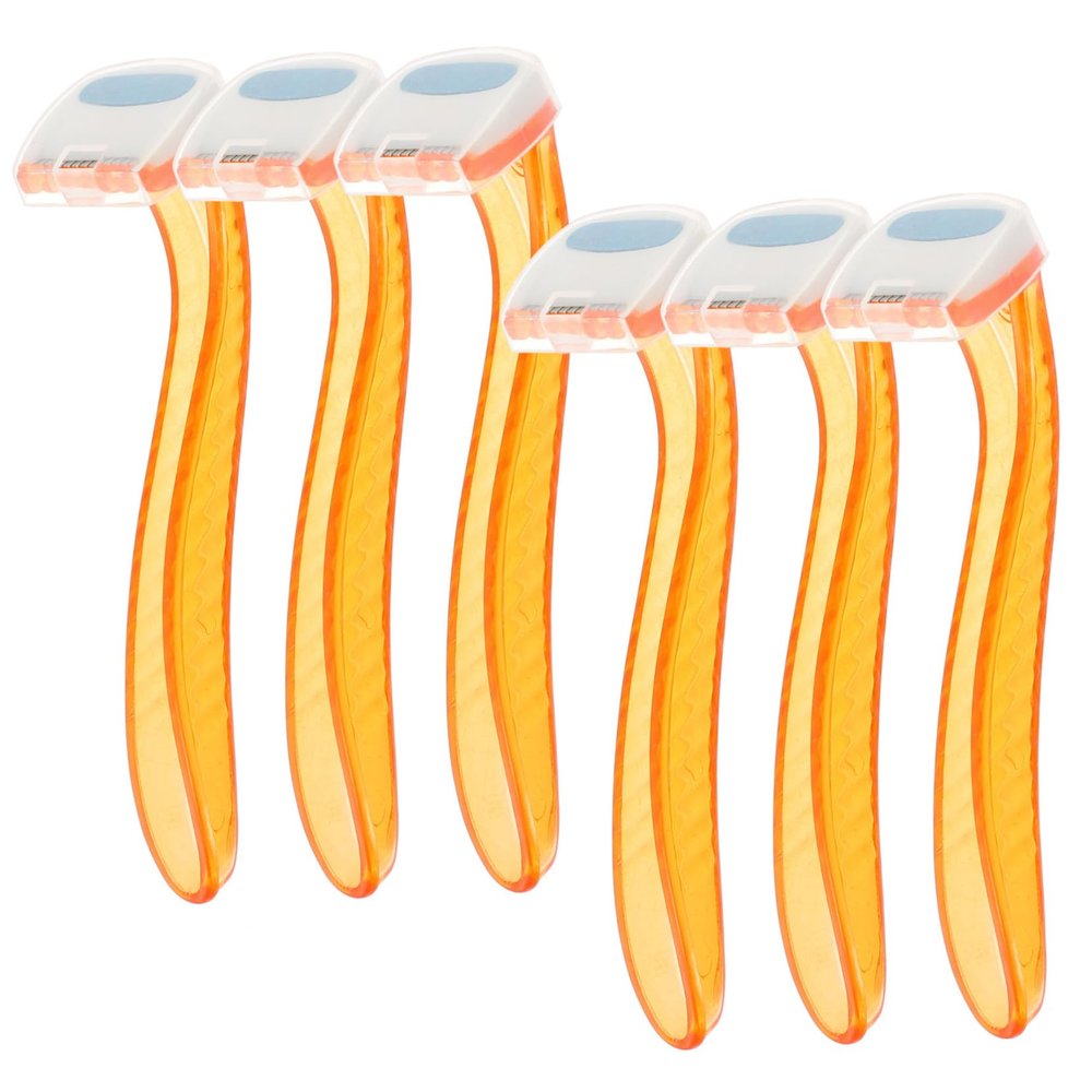 ERINGOGO 6Pcs Women Hair Removal Razor Portable Intimate Trimmer for Underarm Leg Compact Design for Travel Present for Friends and Family