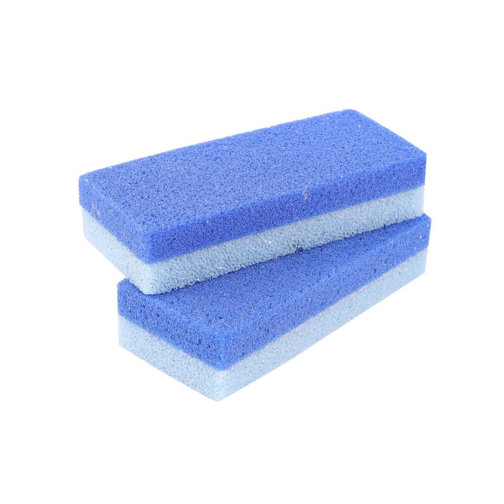 OSOLADY 2Pcs Blue Foot Rubbing Tool Double Sided Dead Skin Remover Removing Stone for Foot Care Portable Foot Scrubber for Home Daily Use