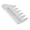 OATIPHO Dual Sides Beard Comb Alloy Static Shaving Comb for Men Pocket Grooming Brush Silver Hair and Beard Styling Tool for Wallet Use view 1
