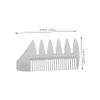 OATIPHO Dual Sides Beard Comb Alloy Static Shaving Comb for Men Pocket Grooming Brush Silver Hair and Beard Styling Tool for Wallet Use view 2