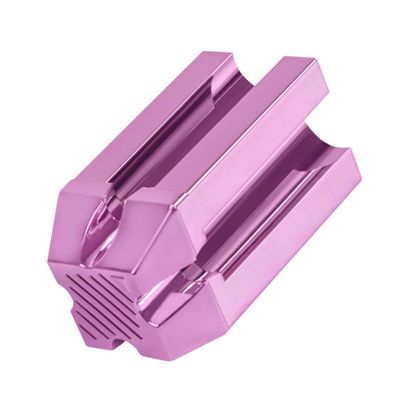 BIUDECO Eyebrow Pencil Sharpening Tool Four-Sided Design for Custom Pencil Tips Portable Makeup Sharpener for Brow Lip Liner Rose Pink