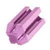 BIUDECO Eyebrow Pencil Sharpening Tool Four-Sided Design for Custom Pencil Tips Portable Makeup Sharpener for Brow Lip Liner Rose Pink view 1