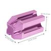 BIUDECO Eyebrow Pencil Sharpening Tool Four-Sided Design for Custom Pencil Tips Portable Makeup Sharpener for Brow Lip Liner Rose Pink view 2