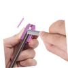 BIUDECO Eyebrow Pencil Sharpening Tool Four-Sided Design for Custom Pencil Tips Portable Makeup Sharpener for Brow Lip Liner Rose Pink view 4