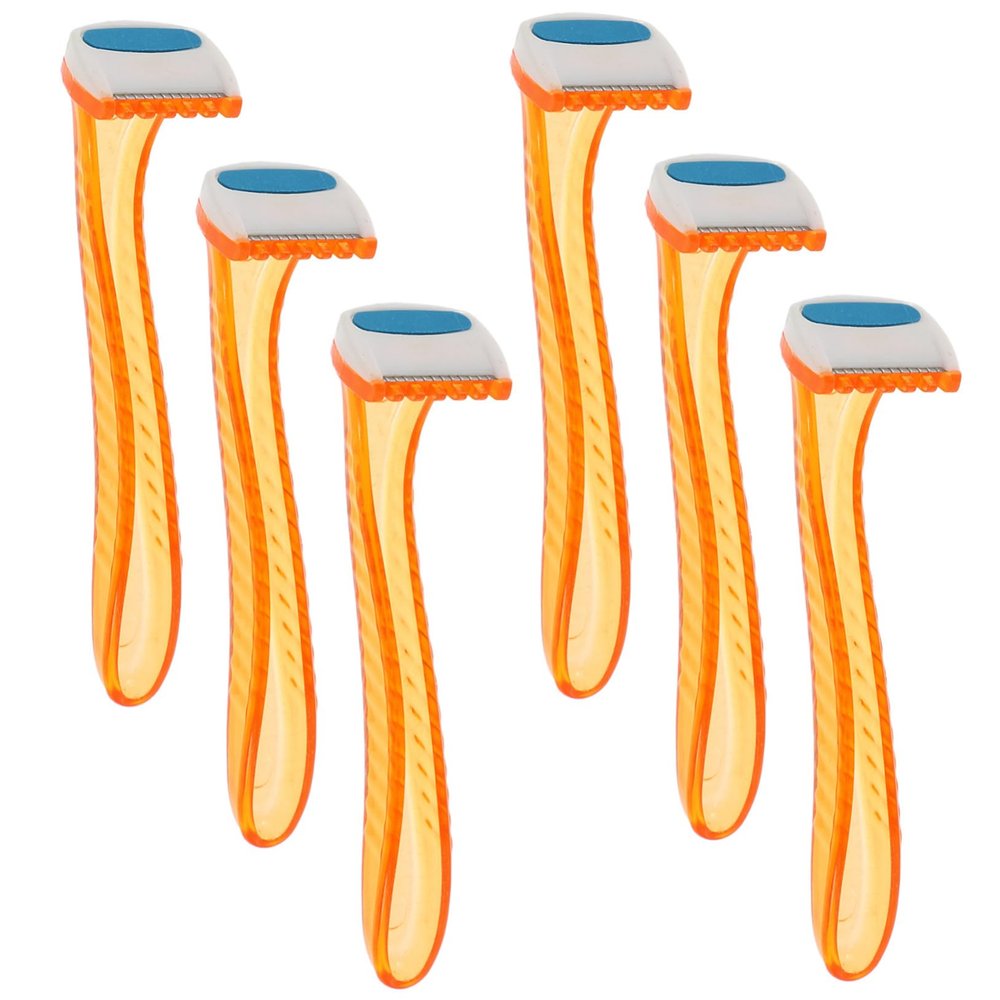 GANAZONO 6Pcs Women Hair Removal Razors for Arms Legs and Intimate Areas Safe Portable and Easy to Use Trimmer for Smooth Skin Present for Friends and Family