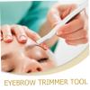 Beavorty 10Pcs Eyebrow Trimmer with Cover Portable Facial Hair Razor for Women Lightweight Eyebrow Shaver for Easy Hair Removal for Daily Grooming and Travel view 3