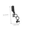 BIUDECO Manual Hair Beard Shaving Razor Lightweight Double Ring Design for Easy Haircutting and Beard Trimming for Home and Salon Use Included Black view 4