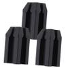 WRITWAA 4sets 3pcs Brow Pencil Sharpener Portable Makeup Tool for Eyeliner Lip Liner Durable Lightweight Design Essential Cosmetic Supply for Effortless Sharpening Black 3pcs*4 view 1