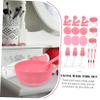 MERRYHAPY 1Set DIY Facial Mask Mixing Bowl Set Medium Sized Skincare Tools for Homemade Masks Reusable Makeup Kit with Bowls Brushes and Measuring Spoons for Ladies view 3