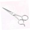 DEARMAMY Stainless Steel Beard Scissors for Men Hairdressing Tool for Daily Beard Eyebrow Care Easy to Use Silver Finish present for Male Friends view 3