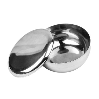 TOGEVAL Men's Care Kit Electric Razor Accessories Stainless Steel Shaving Bowl Lid