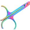 EXQUIMEUBLE 2pcs Nose Hair Scissors Round Tip Trimming Tools for Eyebrows Facial Hair and Easy to Control Grooming Use view 4