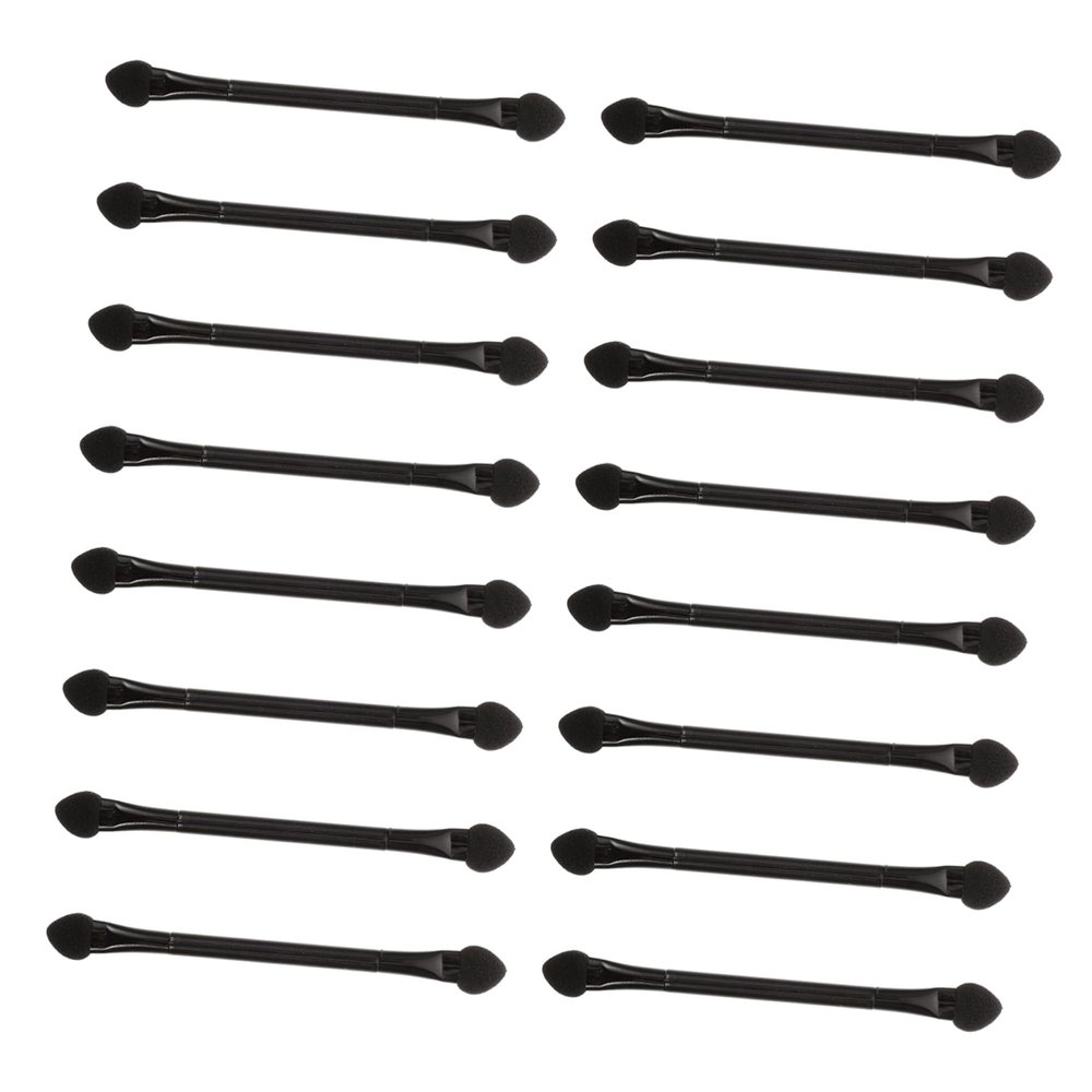 CALLARON 30Pcs Double Ended Sponge Eyeshadow Sticks Versatile Eye Makeup Brushes for Eyeshadow Eyeliner and More for Travel Beginners and Professional Use