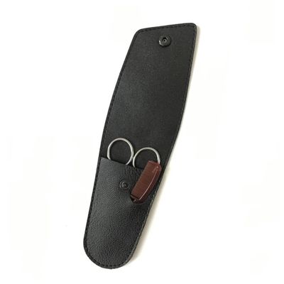 Healvian 1Set Beard Scissors Stainless Steel Trimmer and Comb Kit for Men Portable Grooming Accessories with Storage Bag for Home and Barbershop Use