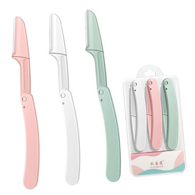 GALPADA 6Pcs Eyebrow Trimmer Folding Hair Remover for Eyebrow Face Neck Compact Portable Design Results for Home Use