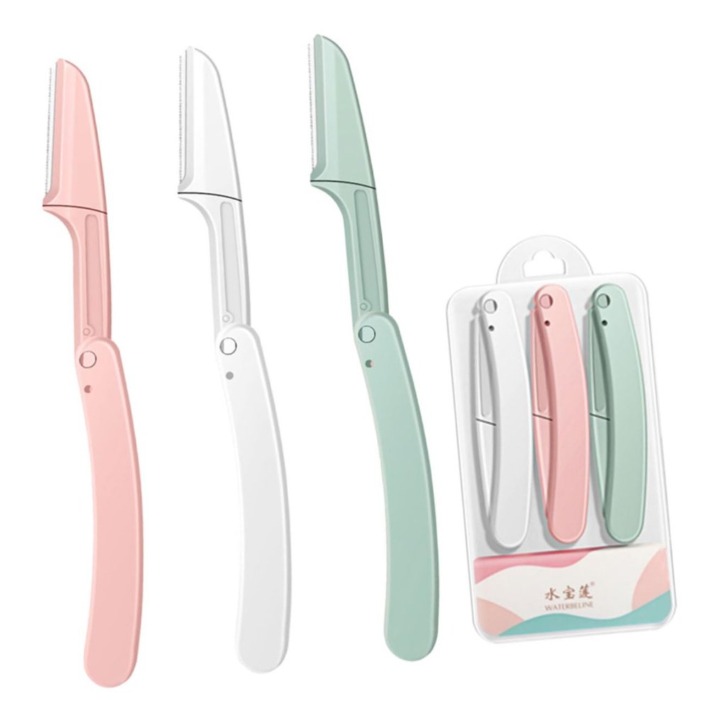 GALPADA 6Pcs Eyebrow Trimmer Folding Hair Remover for Eyebrow Face Neck Compact Portable Design Results for Home Use