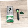 ERINGOGO Safety Razor for Men Handheld Manual Shaving Tool with Rubber Grip for Facial Grooming Hair Trimming Convenient and Stylish Shave Experience view 4