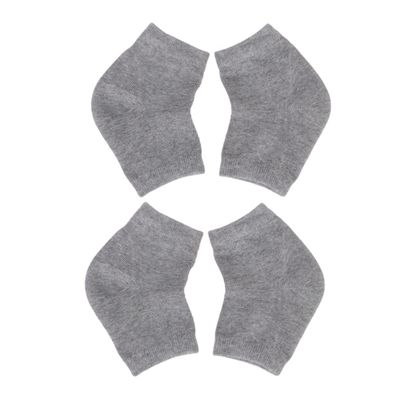 ERINGOGO 2 Pairs Gel Heel Protector Socks for Men and Women Moisturizing Anti-Crack Ankle Socks Breathable for Cracked Heels