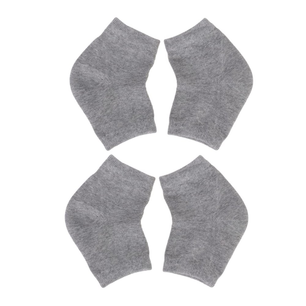 ERINGOGO 2 Pairs Gel Heel Protector Socks for Men and Women Moisturizing Anti-Crack Ankle Socks Breathable for Cracked Heels