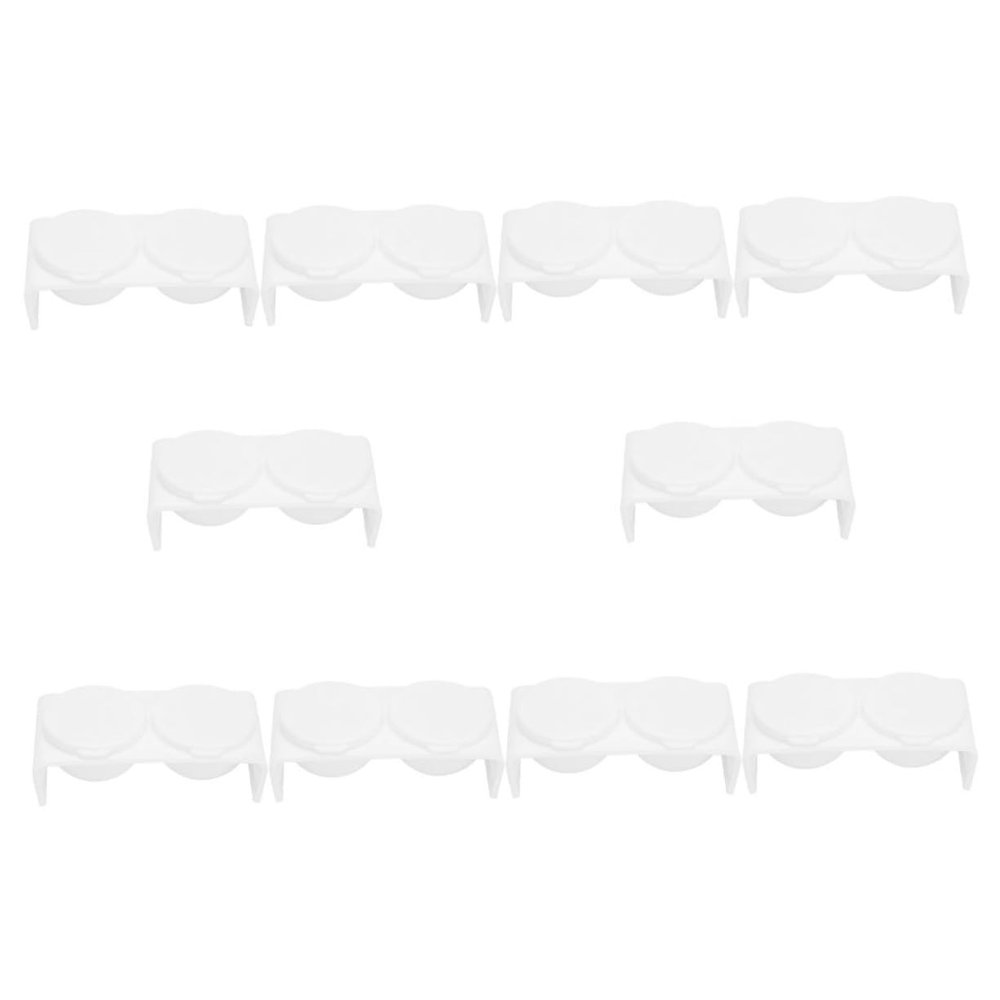 Angoily 20Pcs Pen Wash Cup with Lids Double Plastic Washing Bowls for Nail Art and Painting for Acrylic Liquid and Brush Cleaning for Artists and Art Students