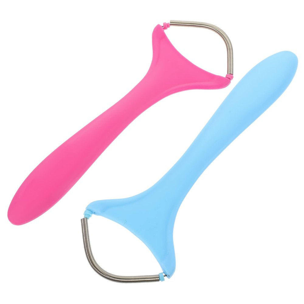 VINTORKY 2Pcs Portable Facial Hair Removal Spring Epilator Painless Upper Lip Hair Removal Tool for Women Compact Design for Travel Facial Hair Threading Device