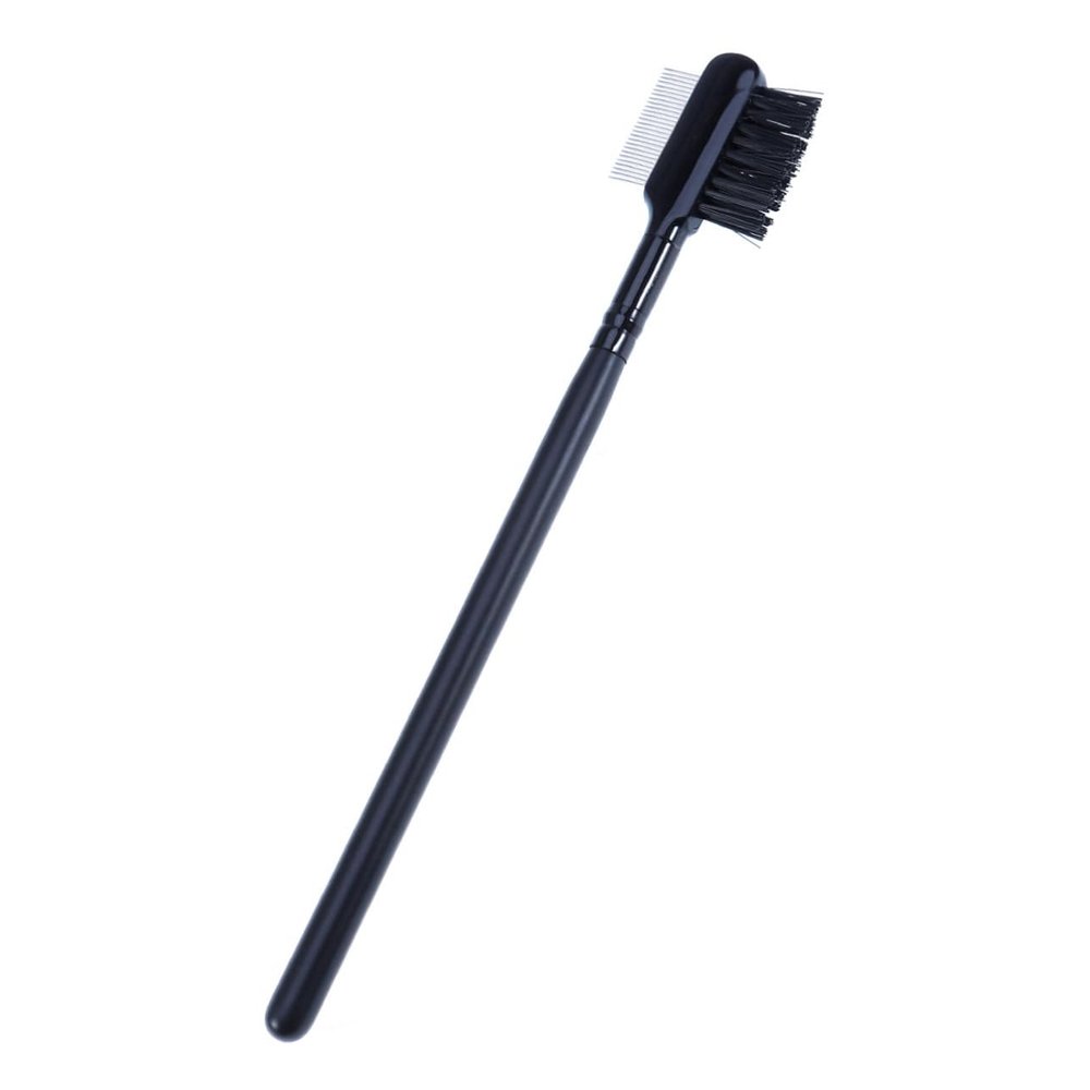 OATIPHO Portable Dual- Eyebrow and Eyelash Brush Tool Stainless Steel Cosmetic Makeup Applicator for Precise Grooming and Styling Lightweight Beauty Essential