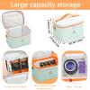 Aonstyna Waxing Kit Bag,Women Waxing Kit Organizer Bag Wax Warmer Storage Bag for Hair Removal Wax Pot Tool Bags view 4