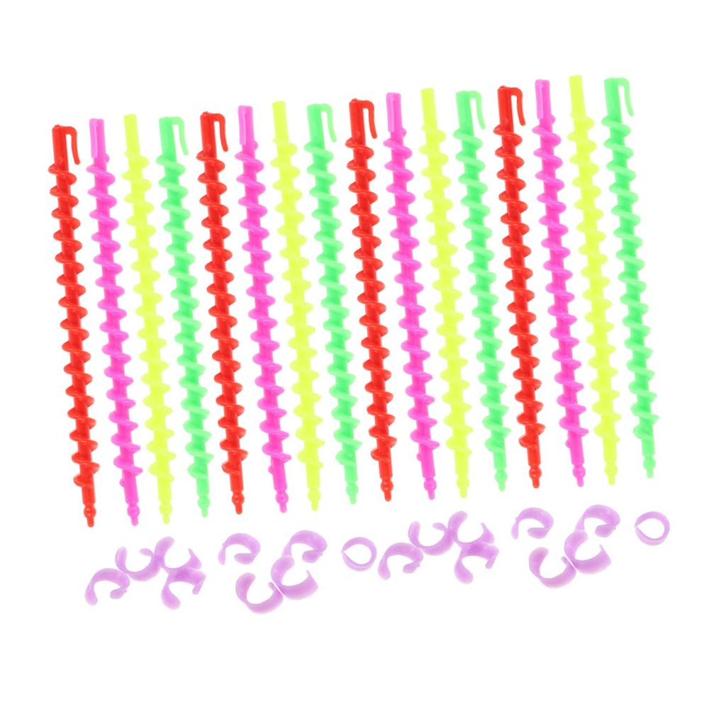 BIUDECO 52pcs Spiral Hair Perm Rods Set for Natural Hair Cold Wave Curlers for Long Styles Includes Small Large Rods for Home and Salon Use