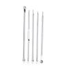 VICASKY Silver Blackhead Removal Tool Set of 5 with Mirror Facial Cleansing Needles for Effective Blackhead Extraction view 1