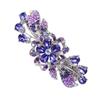 Rhinestones Hair Clip Alloy Spring Barrette for Women Purple view 1