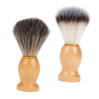 DECORNIJIA 2pcs Shaving Brush with Soft Bristles for Beard Grooming and Salon Cleaning Compact Design for and Use