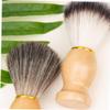 DECORNIJIA 2pcs Shaving Brush with Soft Bristles for Beard Grooming and Salon Cleaning Compact Design for and Use view 4