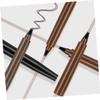 BESTYASH 2pcs Waterproof Beard Pen Micro Fork Tip Eyebrow Pencils for Men Dual Use Brow and Beard Filling Tool Dark Brown view 2