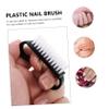 BESTYASH 12pcs Ergonomic Handle Nail Brush Cleaner for Fingernails Toes and Bathroom Sink Travel Home Use view 3