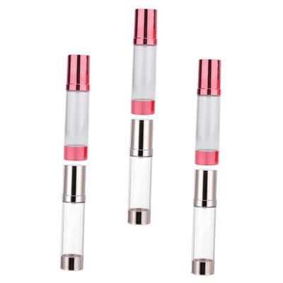 Outanaya 6pcs Travel Pump Bottle Empty Cosmetics Container for Lotion Foundation Durable Leak Design with Shiny Nozzle for Travel and Daily Use