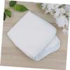 Beavorty 10pcs Double Layer Cotton Nursing Towels Soft Makeup Remover Cloths Blue Sideband for Parents and Gentle Skin Care view 2