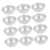Angoily 12pcs Aluminum DIY Bath Salt and Shower Soap Molds Semicircular Ball Moulds for Crafting and Making view 1