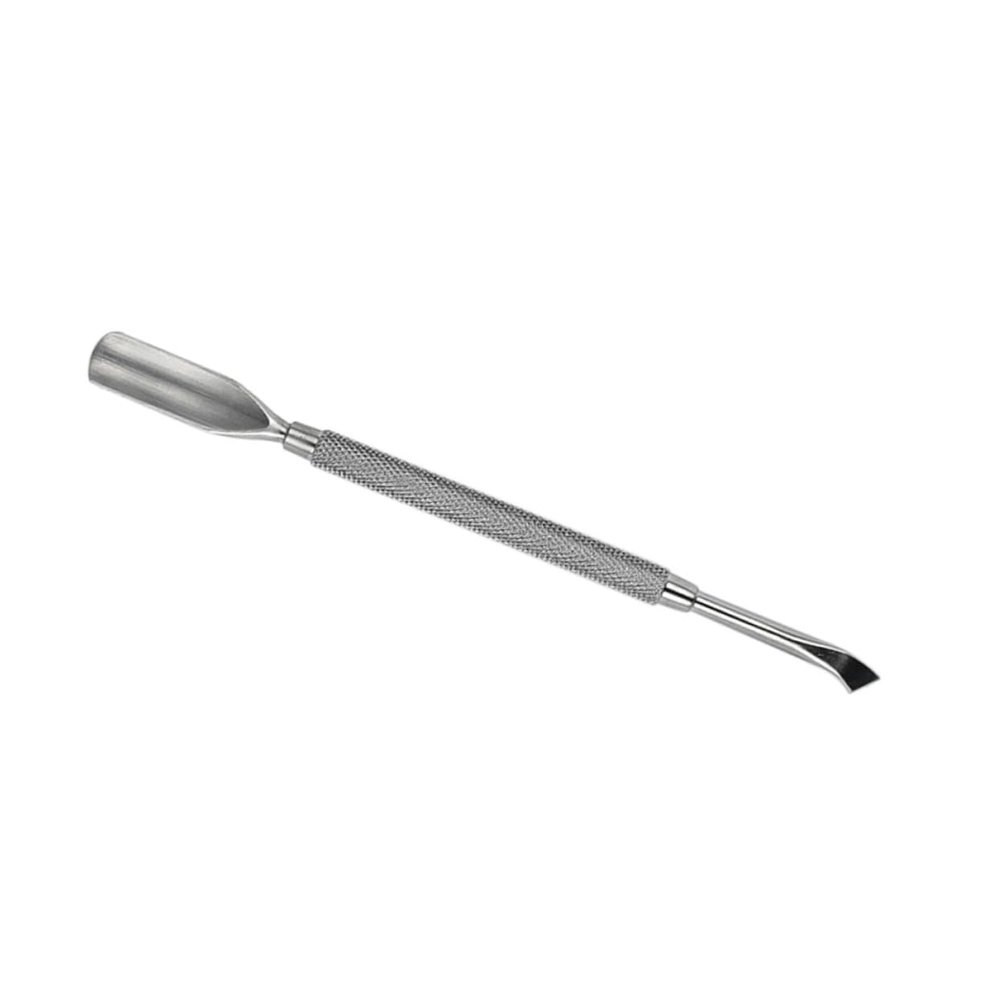 ERINGOGO Stainless Steel Double-Ended Nail Cuticle Pusher Professional Manicure Tool for Dead Skin Removal Suitable for Home and Salon Use Silver Color
