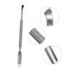 ERINGOGO Stainless Steel Double-Ended Nail Cuticle Pusher Professional Manicure Tool for Dead Skin Removal Suitable for Home and Salon Use Silver Color view 3