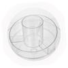 Alipis Rotating Makeup Organizer Dual-layer Cosmetic Storage Rack for Brushes Lipsticks and Versatile Holder for Home and Travel Use view 4