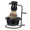 BESTYASH Men's Beard Grooming Kit 1 Set of Wear-resistant Shave Brush Convenient Shaving Bowl Metal Razor Stand for Professional Shaving view 1
