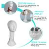 ELAYARD Mannequin Head for Wigs and Hats Display Smooth Surface Headdress Stand for Home Salon and Travel Use for Wig Drying and Decoration Tall view 4