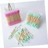 Beaupretty 1000pcs Double Head Disposable Cotton Swabs for Ear Cleaning and Makeup Application Versatile Spiral Swabs Random Colors for Crafting and Personal Care view 2