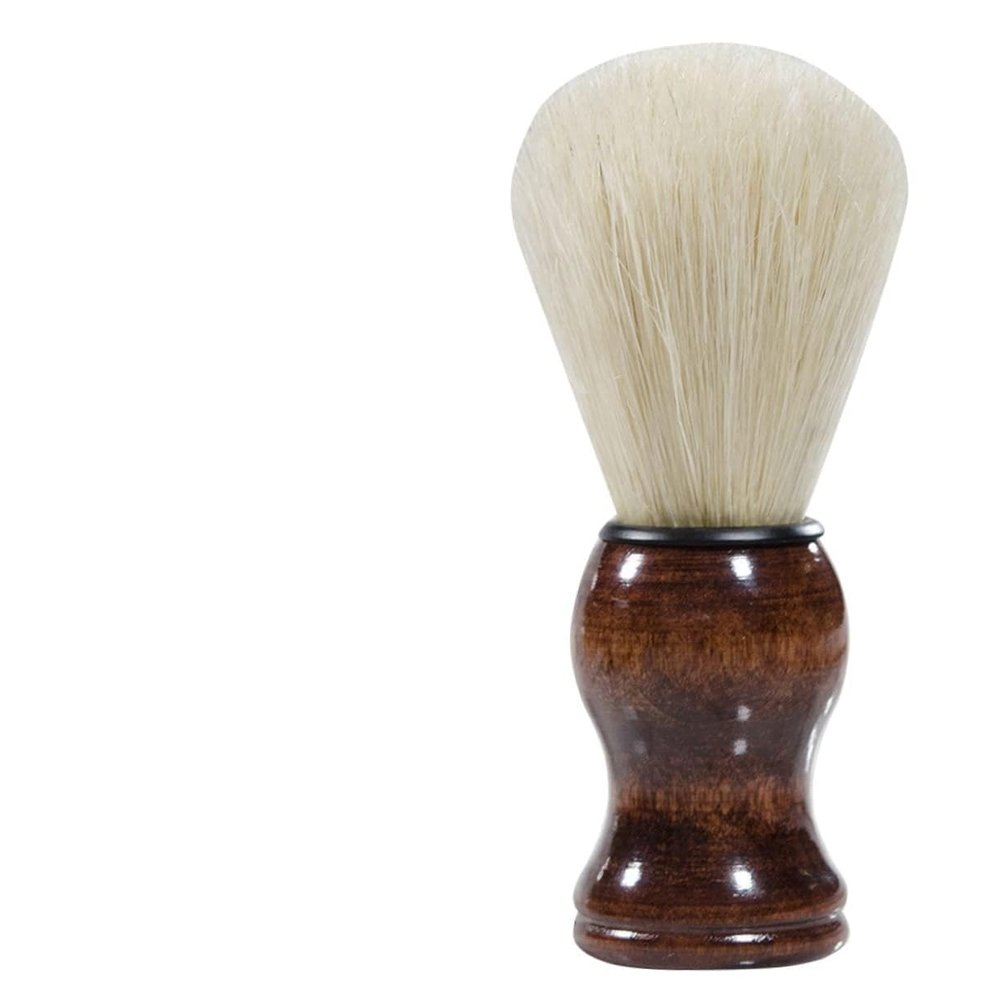 BATHVEVE Portable Soft Bristle Beard Brush for Men Skin-friendly Facial Shaving Tool Compact Travel-friendly Beard Cleaning Brush