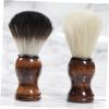 BATHVEVE Portable Soft Bristle Beard Brush for Men Skin-friendly Facial Shaving Tool Compact Travel-friendly Beard Cleaning Brush view 2