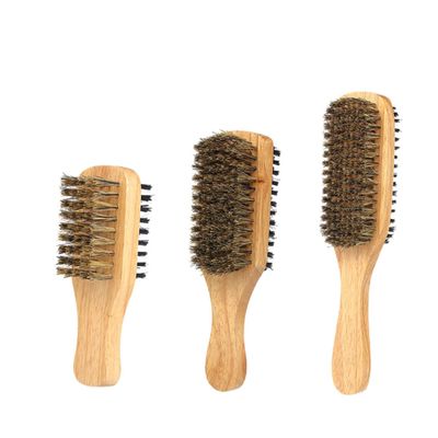 Beaupretty 3pcs Boar Bristle Beard Brush for Men Grooming Dual-sided Cleaning Brushes for Beard Types Including and Options for Salon Home Use
