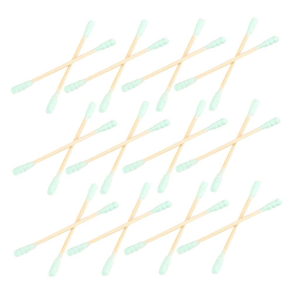 Ipetboom 1000pcs Cotton Swabs Double Head Spiral Disposable for Earwax Removal Nail Art Random Color